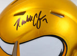 Randall Cunningham Signed Vikings Flash Speed Mini Helmet- Beckett W Hologram