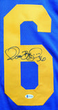 Jerome Bettis Autographed Blue/Yellow Pro Style Jersey - Beckett W *Black
