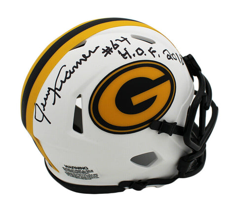 Jerry Kramer Signed Green Bay Packers Speed Lunar NFL Mini Helmet with "HOF 2018