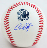 Alex Bregman Autographed Rawlings OML 2021 WS Baseball- Beckett W Hologram *Blue