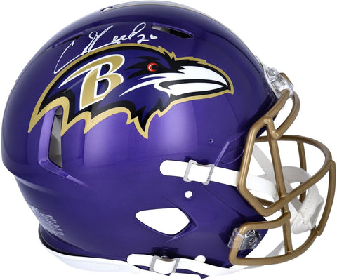 Ed Reed Baltimore Ravens Signed Riddell Flash Alternate Speed Authentic Helmet