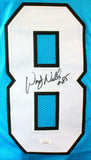 Wesley Walls Autographed Blue Pro Style Jersey- JSA Witnessed Auth *Black