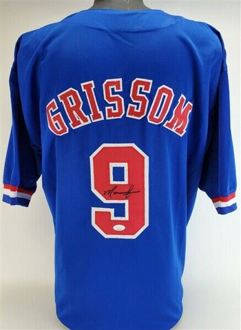 Marquis Grissom Signed Montreal Expos Jersey (JSA COA) 1995 World Series Champ