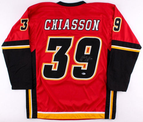 Alex Chiasson Signed Calgary Flames Jersey (Beckett) Current Oilers Right Wimger