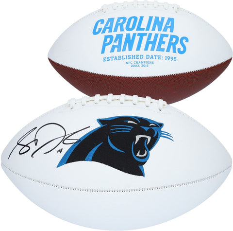 Sam Darnold Carolina Panthers Autographed White Panel Football