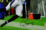 Courtland Sutton Signed Broncos 16x20 Sideline Catch PF Photo- JSA W Auth *Black
