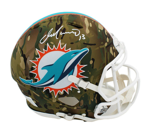 Dan Marino Signed Miami Dolphins Speed Authentic Camo NFL Helmet