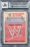 Sgt. Slaughter Signed 2012 Topps Heritage WWE RA #5 Card Auto 10! BAS Slabbed