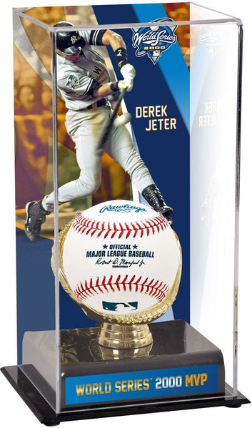 Derek Jeter New York Yankees 2000 World Series MVP Display Case with Image