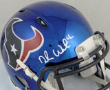Deshaun Watson Autographed Houston Texans Chrome Mini Helmet - JSA Auth *White