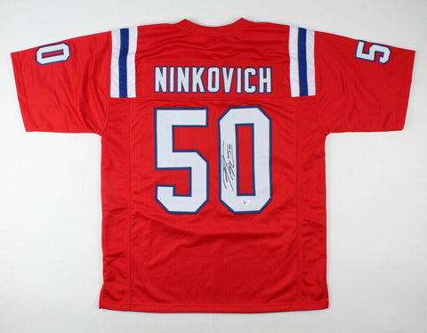 Rob Ninkovich Signed New England Patriots Jersey (Beckett COA)2xSuper Bowl Champ