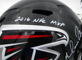 Matt Ryan Auto Falcons Full Size Helmet 2016 NFL MVP (Smudge) Beckett WL25970
