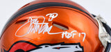 Terrell Davis Signed Denver Broncos Flash Speed Mini Helmet w/HOF- BeckettW Holo