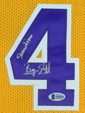 Byron Scott Signed Los Angeles Lakers Jersey Inscribed "Showtime" (Beckett COA)