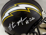 Natrone Means Autographed Los Angeles Chargers 88-06 TB Mini Helmet - JSA W Auth