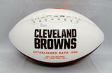 Corey Coleman Autographed Cleveland Browns Logo Football- JSA Witnessed Auth