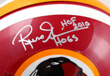 Russ Grimm Autographed Washington F/S Authentic Helmet W/ Hogs HOF- Beckett Holo