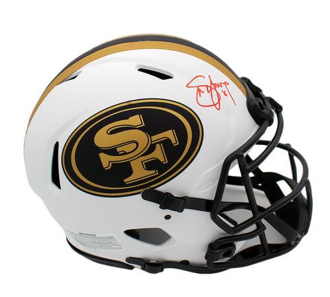 Steve Young Signed San Francisco 49ers Speed Authentic Lunar NFL Helmet