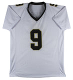 Drew Brees Authentic Signed White Pro Style Jersey Autographed BAS Witnessed