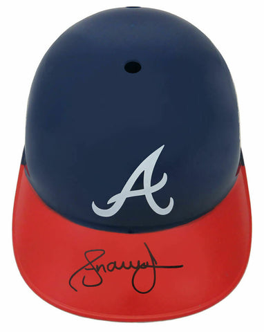 Andruw Jones Signed Braves Replica Souvenir Batting Helmet - (SCHWARTZ COA)