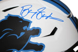 Barry Sanders Signed Detroit Lions Authentic Lunar Speed Flex Helmet BAS 36918