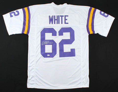 Ed White Signed Minnesota Vikings Jersey (JSA COA) 4xPro Bowl Offensive Line