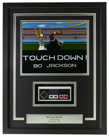 Bo Jackson Framed Tecmo Bowl 8x10 Oakland Raiders Photo w/ Controller