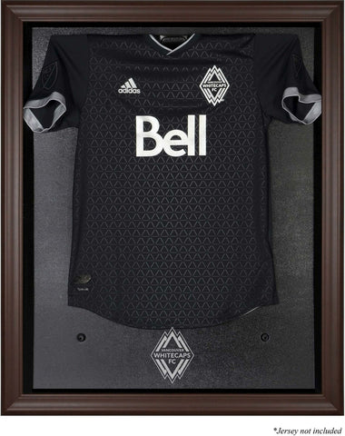 Vancouver Whitecaps Brown Framed Team Logo Jersey Display Case