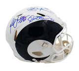 Multi-Player Signed Los Angeles Rams Speed Authentic AMP NFL Helmet - 4 Signatur