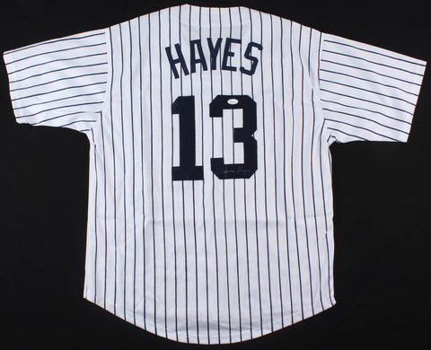 Charlie Hayes Signed Yankees "The Catch" Jersey (JSA) Last out 1996 World Series