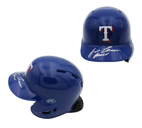 Jose Canseco Signed Texas Rangers Rawlings Current MLB Mini Helmet w- "Juiced"