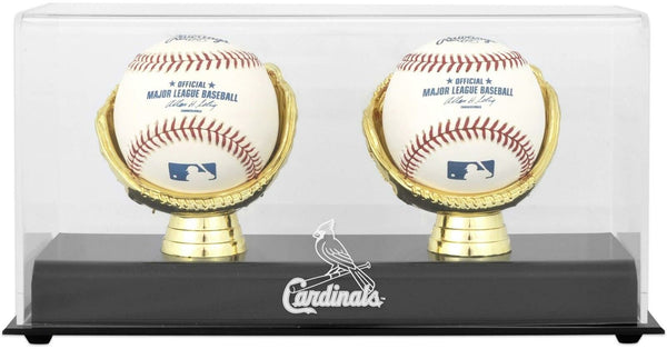 Cardinals Gold Glove Double Baseball Logo Display Case-Fanatics
