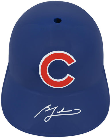Ben Zobrist Signed Chicago Cubs Replica Souvenir Batting Helmet - (SCHWARTZ COA)
