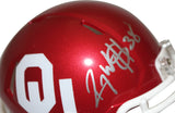 Roy Williams Autographed Oklahoma Sooners Speed Mini Helmet Beckett 37356