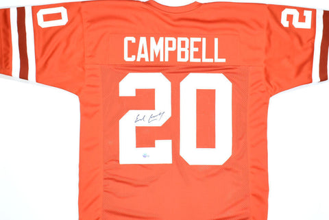 Earl Campbell Autographed Orange College Style Jersey - Beckett W Hologram