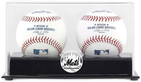Mets Two Baseball Cube Logo Display Case - Fanatics