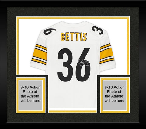 Framed Jerome Bettis Steelers Signed Mitchell & NessAuthentic Jersey