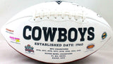 Roger Staubach Autographed Dallas Cowboys Logo Football-Beckett W Hologram *Blk
