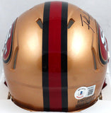 Frank Gore Autographed San Francisco 49ers 96-08 Speed Mini Helmet-BeckettW Holo