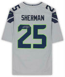 Framed Richard Sherman Seattle Seahawks Autographed Nike Gray Limited Jersey