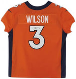 Framed Russell Wilson Denver Broncos Signed Orange Elite Jersey