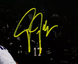 Justin Jefferson Autographed Vikings 8X10 Spotlight Photo-Beckett W Holo *Yellow