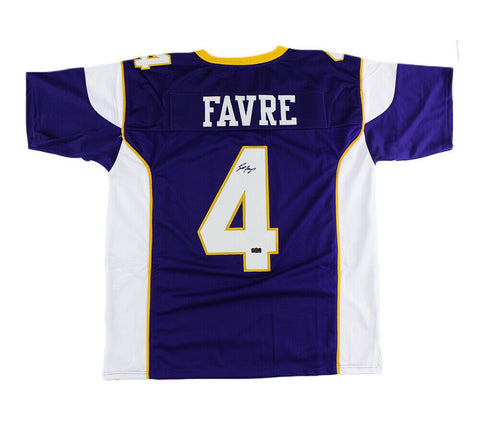 Brett Favre Signed Minnesota Custom Purple Jersey