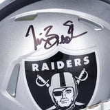 Tim Brown Oakland Raiders Signed Riddell Speed Mini Helmet