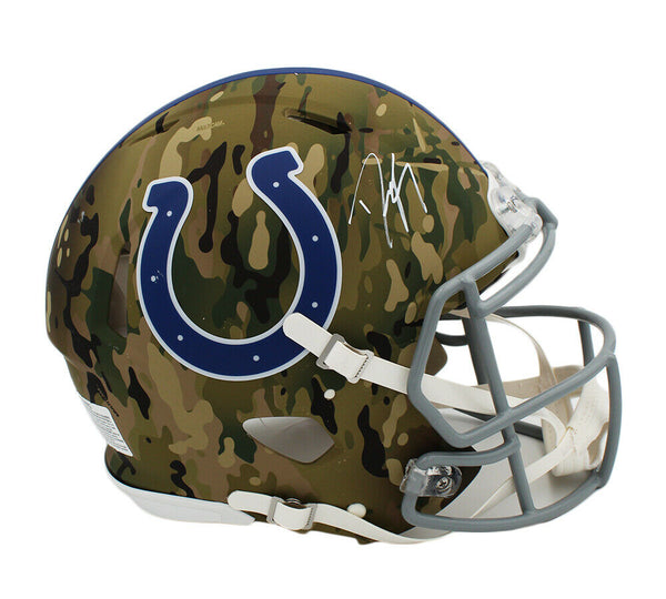 Dwight Freeney Signed Indianapolis Colts Speed Authentic Camo NFL Helmet