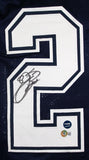 Emmitt Smith Autographed Blue Pro Style Jersey w/White # *L2-Beckett W Hologram