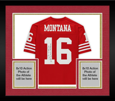 FRMD Joe Montana 49ers Signed Mitchell & Ness Jersey w/I Left My Heart in SF Ins