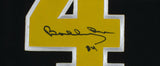 Bobby Orr Signed Framed Custom Black Flying Goal Hockey Jersey GNR