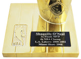 Lakers Shaquille O'Neal Signed 12" Replica Larry O'Brien Trophy BAS Witnessed
