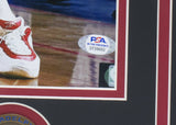 Allen Iverson Signed Framed 16x20 Philadelphia 76ers Photo vs. Kobe PSA ITP